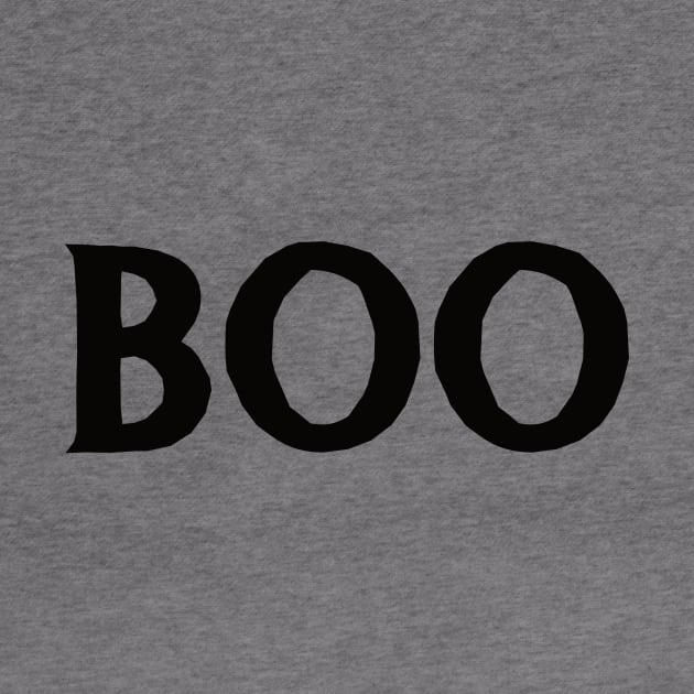 BOO Minimalist Scary Halloween by lucidghost